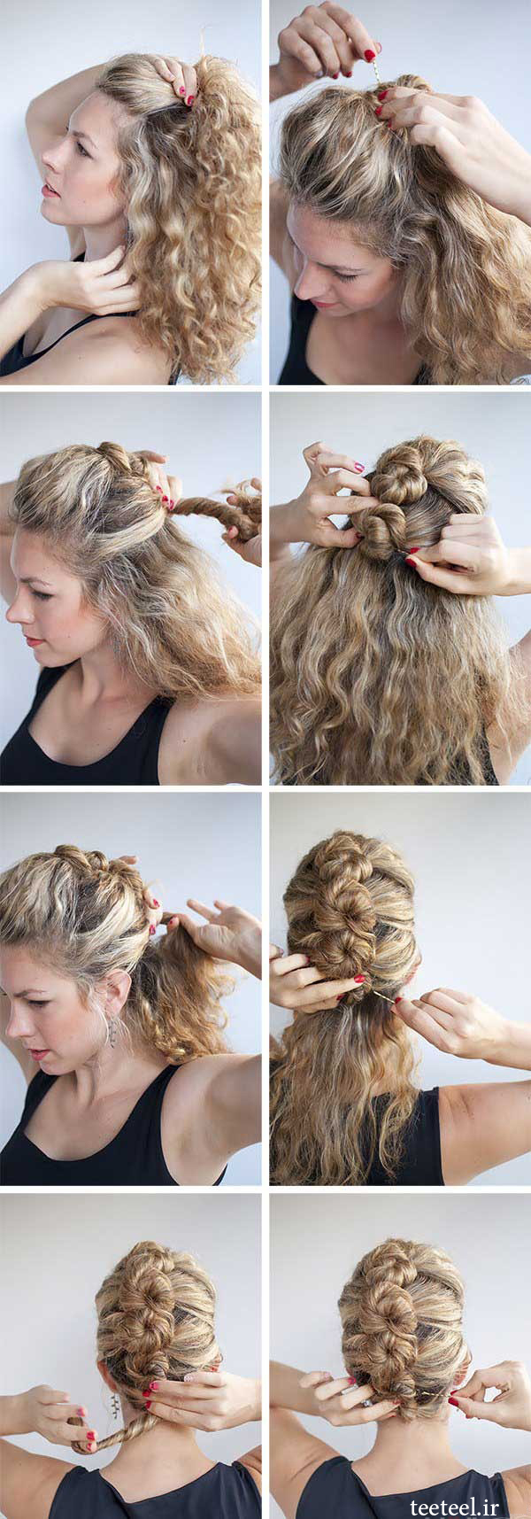 hair1 - آموزش مدل موی پیچ فرانسوی