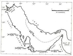 salinity persian  300x229 - جریان آبهای خلیج فارس
