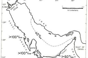 salinity persian  310x205 - جریان آبهای خلیج فارس