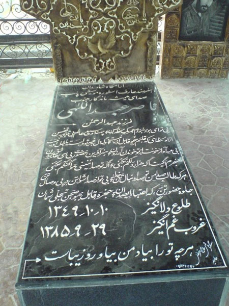 ناصر عبداللهی قبر