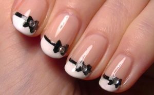 Black white nail designs ideas 300x185 - طراحی ناخن