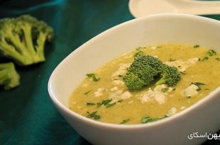 Cauliflower broccoli soup1 310x205 - طرز تهیه سوپ کلم بروکلی و گل کلم
