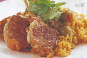 braised-lamb-cutlets-with-saffron-rice