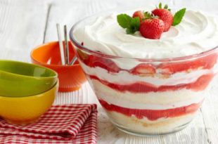 strawberry shortcake trifles 310x205 - طرز تهیه کیک توت فرنگی